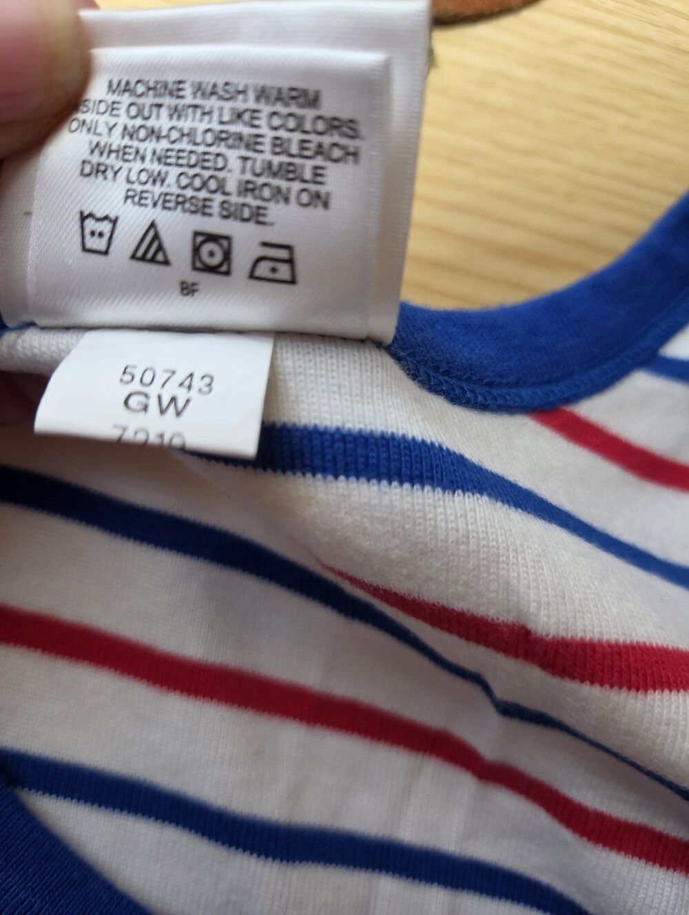 Hanna Andersson Organic Cotton Striped Henley Tank Dress Large Nautical ⛵️❤️ - Picture 11 of 11